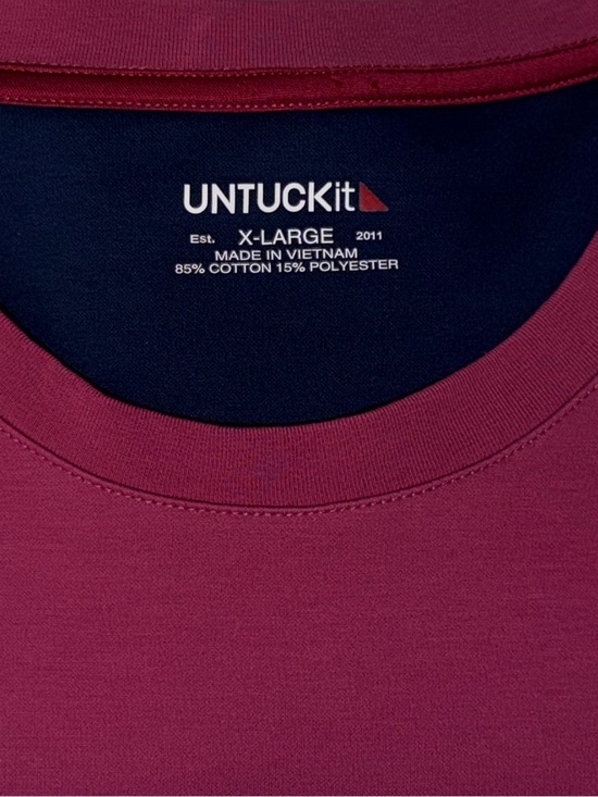 UNTUCKit Other - UNTUCKit Hawkes T Shirt XL Pink Purple Crew Neck Premium Basic Tee